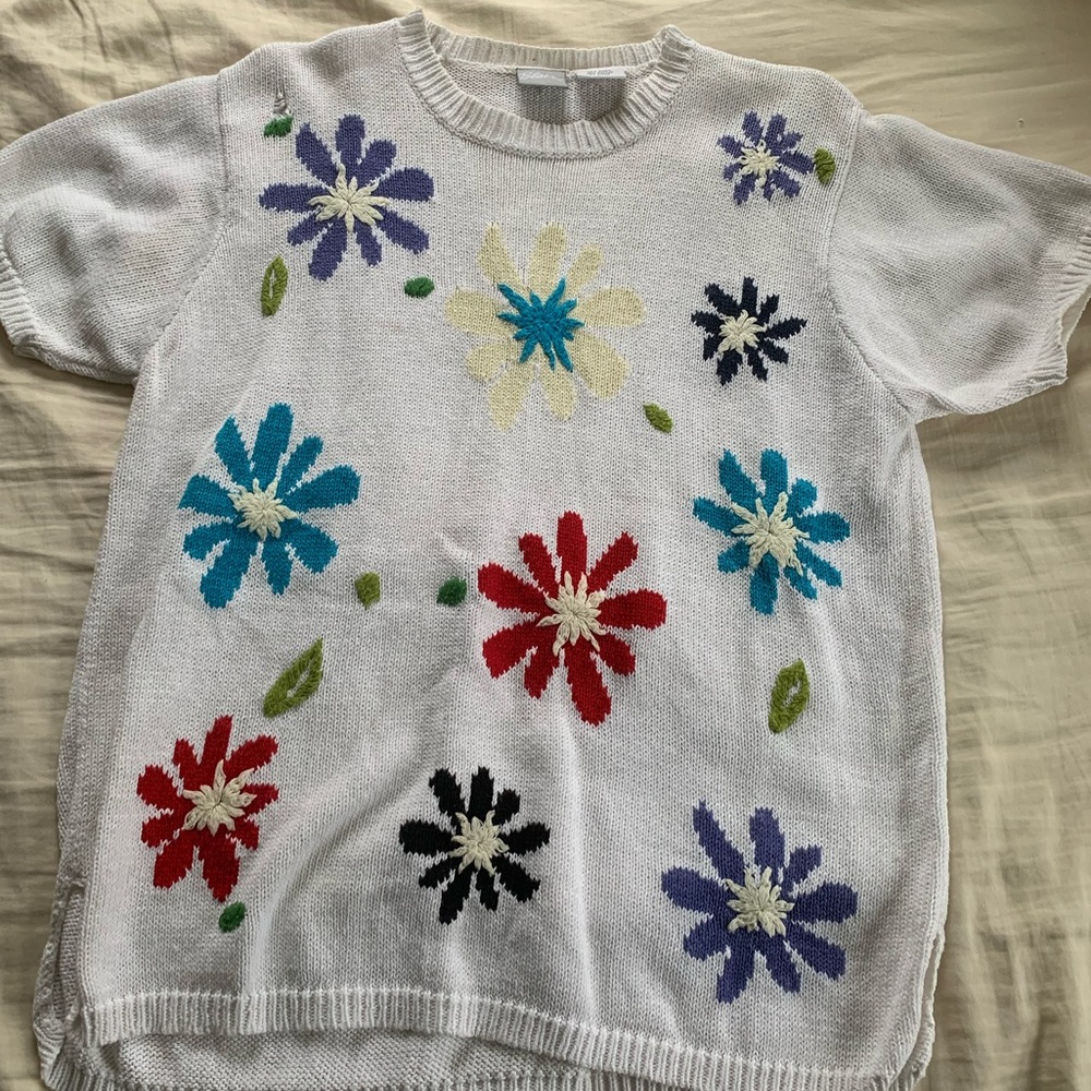 Blair sweater with flowers (M)